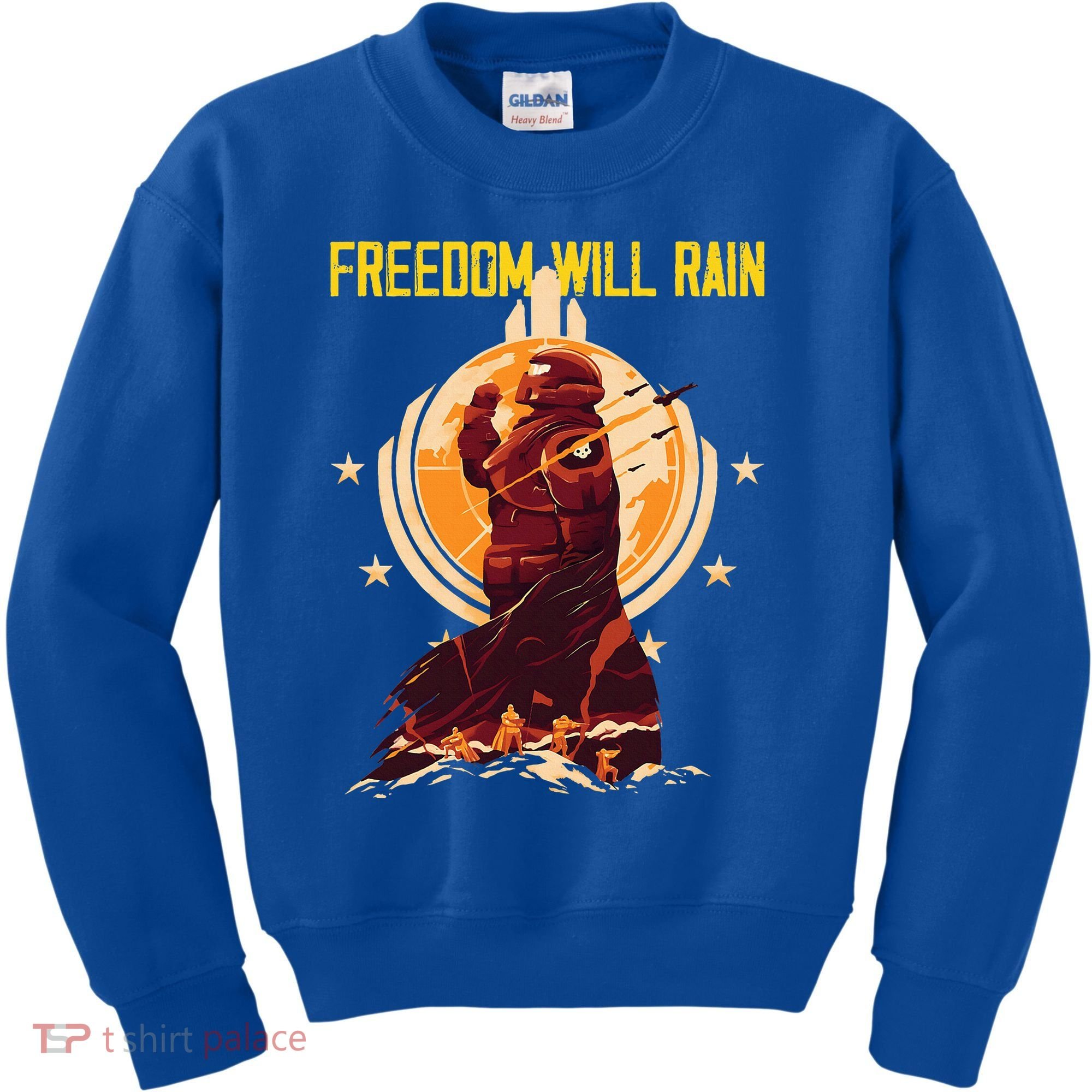 Freedom Will Rain Hell Of Diver Helldiving Lovers Kids Sweatshirt