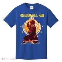Freedom Will Rain Hell Of Diver Helldiving Lovers Kids T-Shirt thumb 0