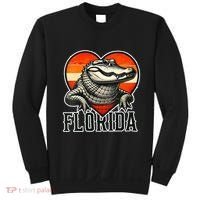 Florida Women Retro Florida Gator Heart Sweatshirt thumb 0