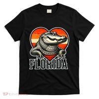 Florida Women Retro Florida Gator Heart T-Shirt thumb 0