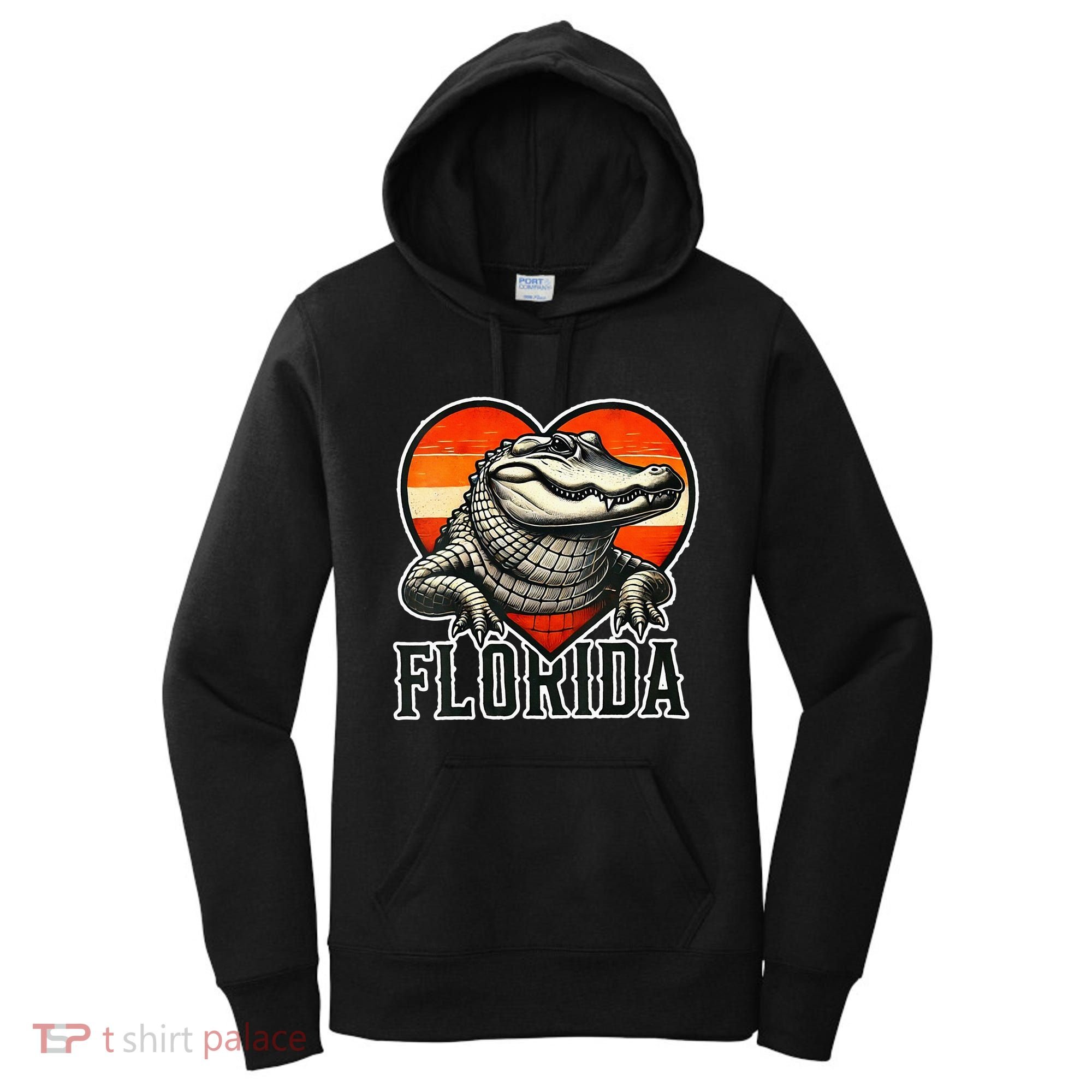 Florida Women Retro Florida Gator Heart Women's Hoodie