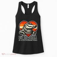 Florida Women Retro Florida Gator Heart Women's Tank Top thumb 0