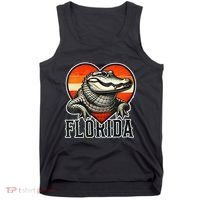 Florida Women Retro Florida Gator Heart Tank Top thumb 0
