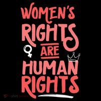 Feminist Women Rights Are Human Rights Ornament thumb 1