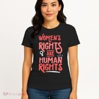 Feminist Women Rights Are Human Rights Women's T-Shirt thumb 4