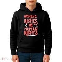 Feminist Women Rights Are Human Rights Kids Hoodie thumb 4