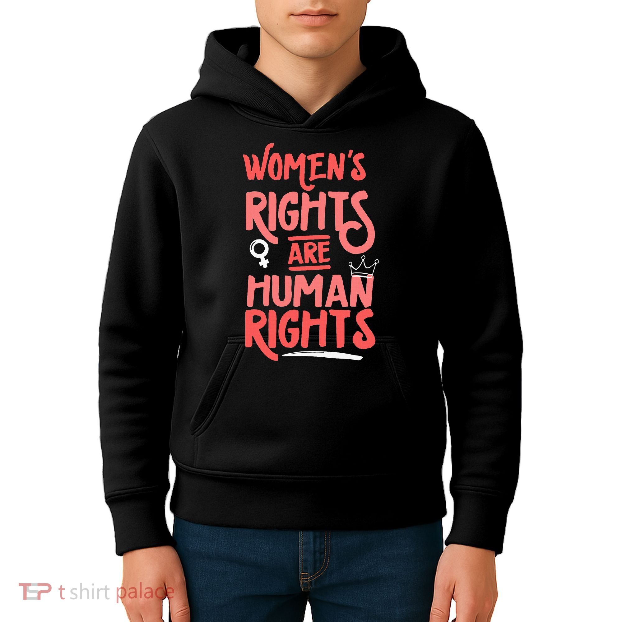 Feminist Women Rights Are Human Rights Kids Hoodie