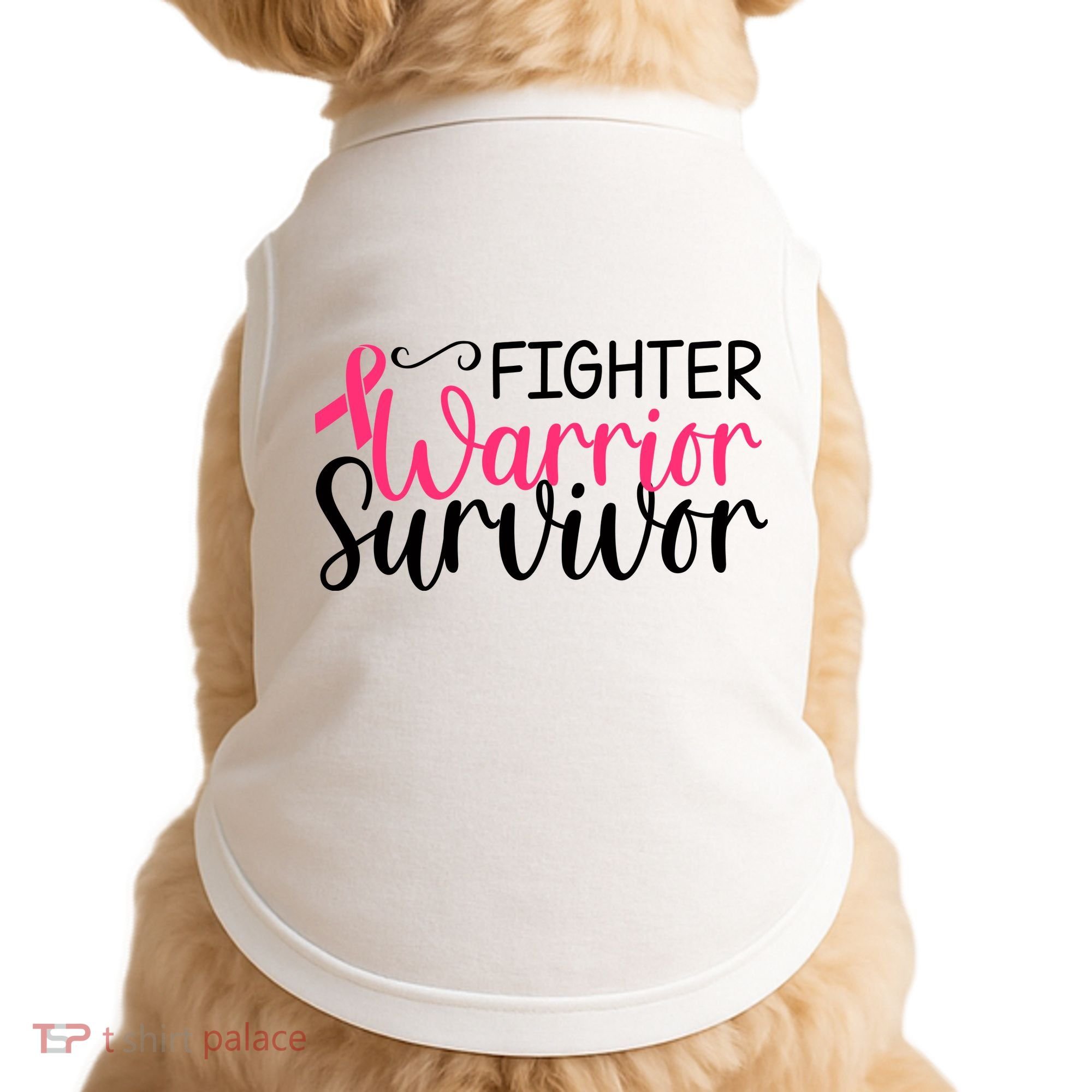 Fighter Warrior Survivor Breast Cancer Doggie Tank