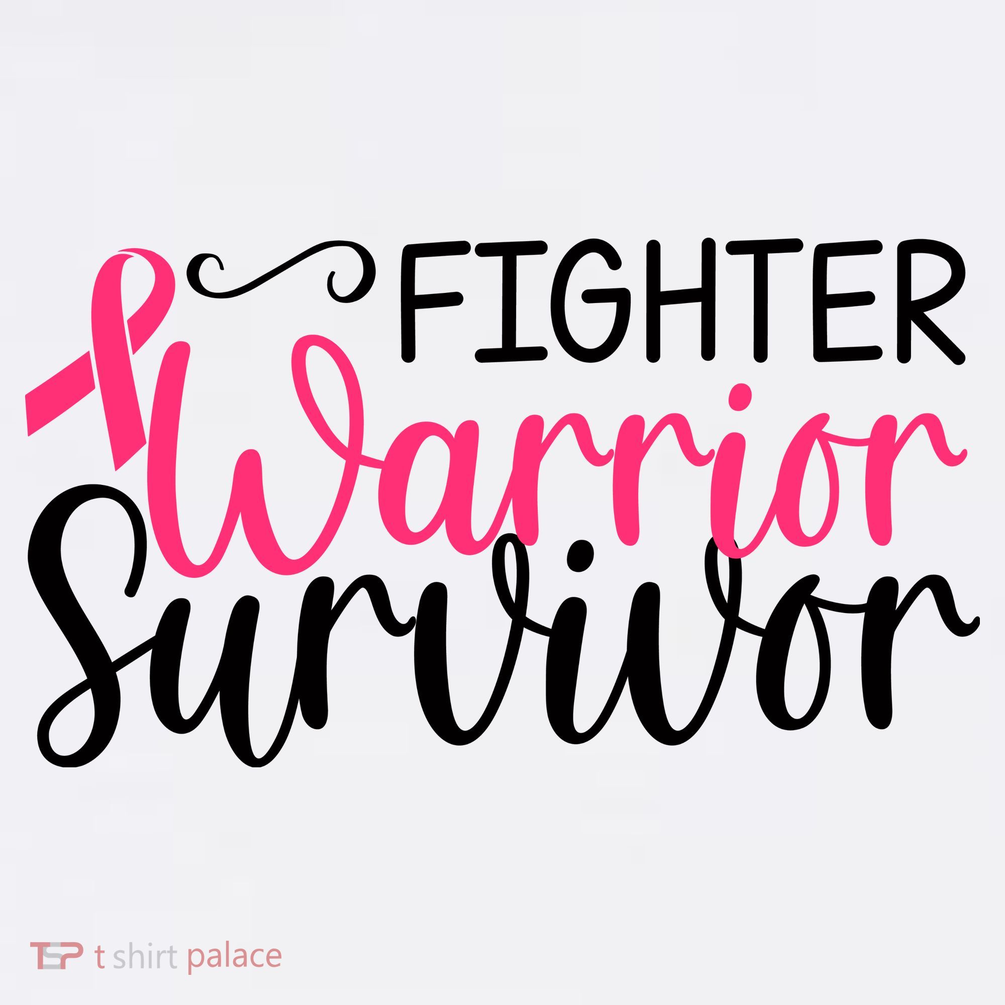 Fighter Warrior Survivor Breast Cancer USA-Made Doggie Bandana