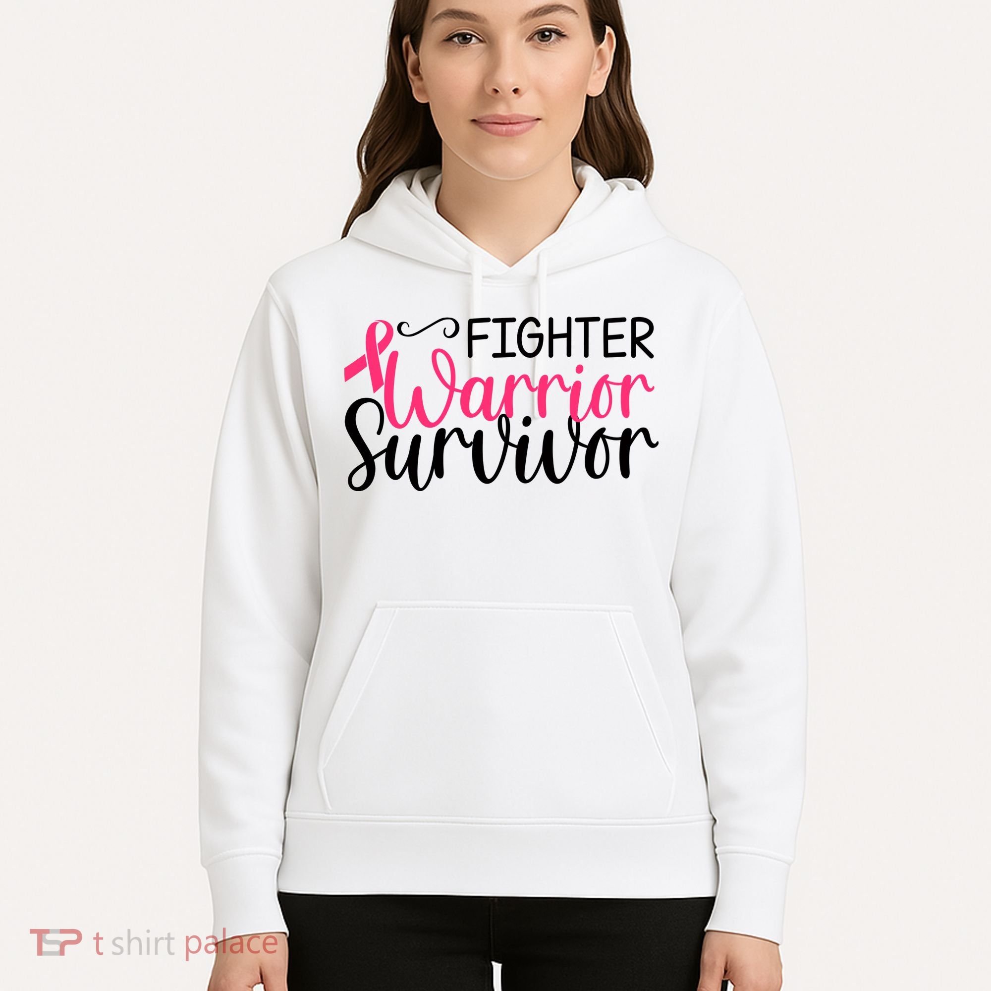 Fighter Warrior Survivor Breast Cancer Hoodie