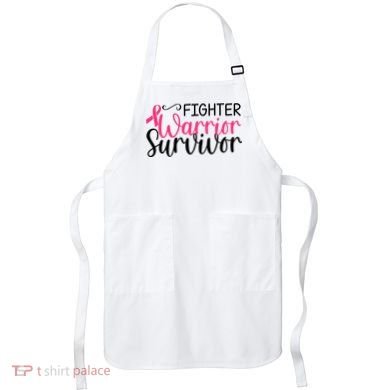Fighter Warrior Survivor Breast Cancer Apron