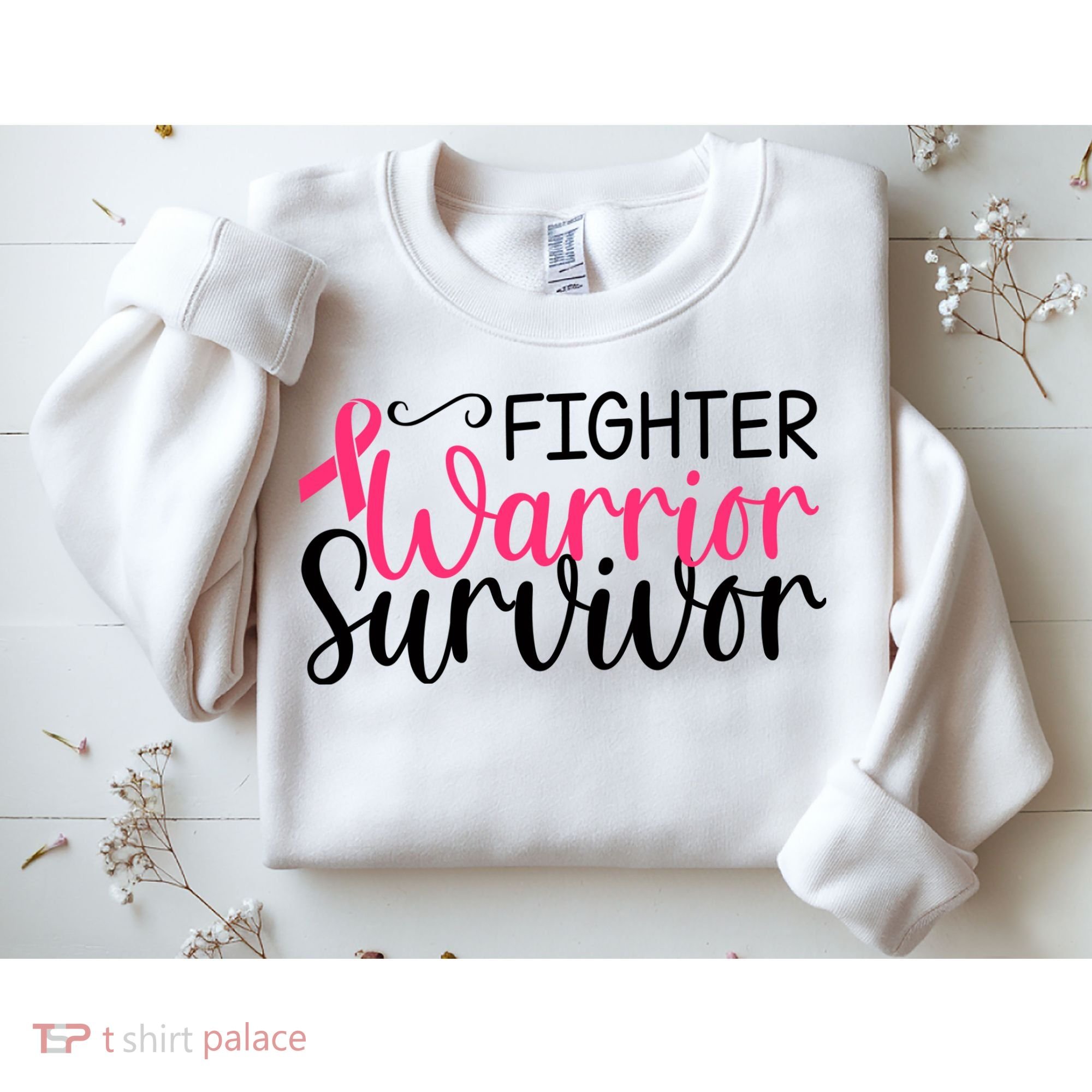 Fighter Warrior Survivor Breast Cancer Sweatshirt