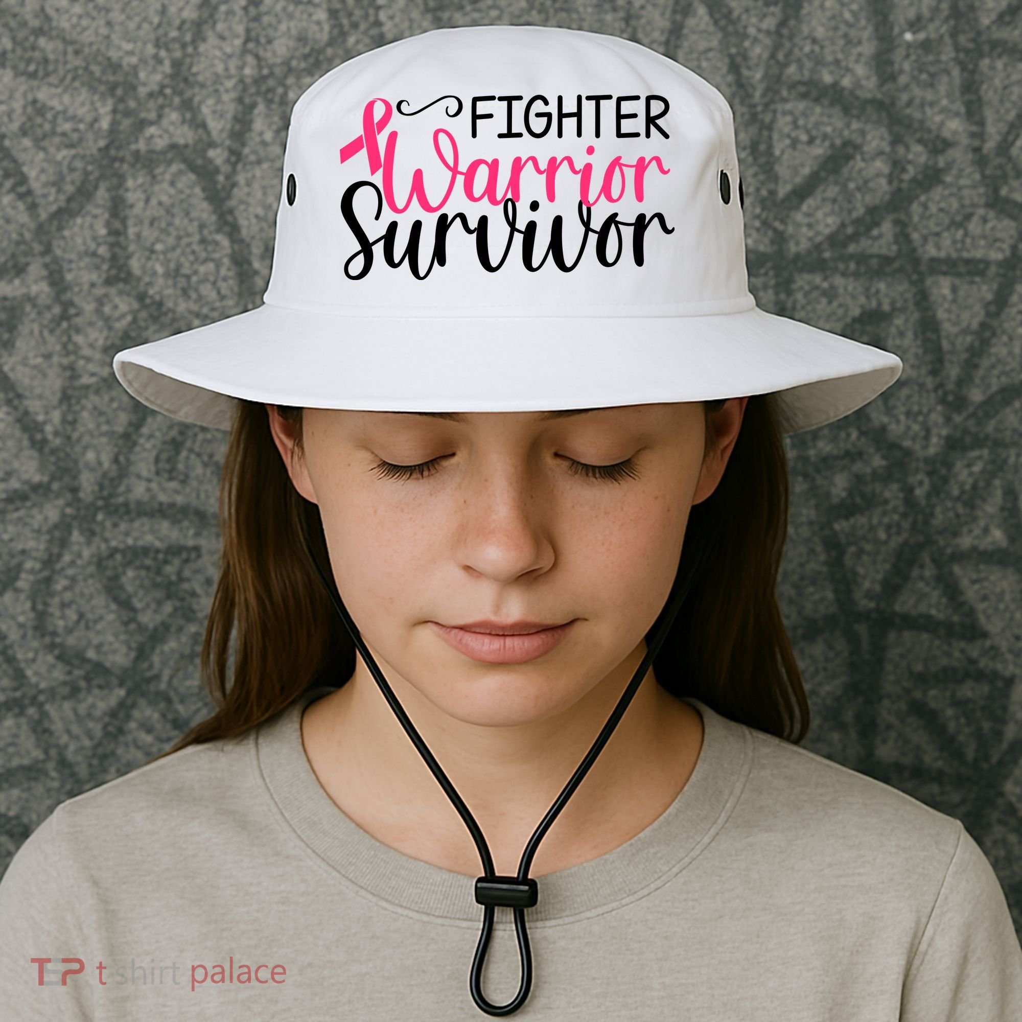 Fighter Warrior Survivor Breast Cancer Bucket Hat