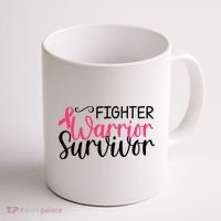 Fighter Warrior Survivor Breast Cancer Coffee Mug thumb 1