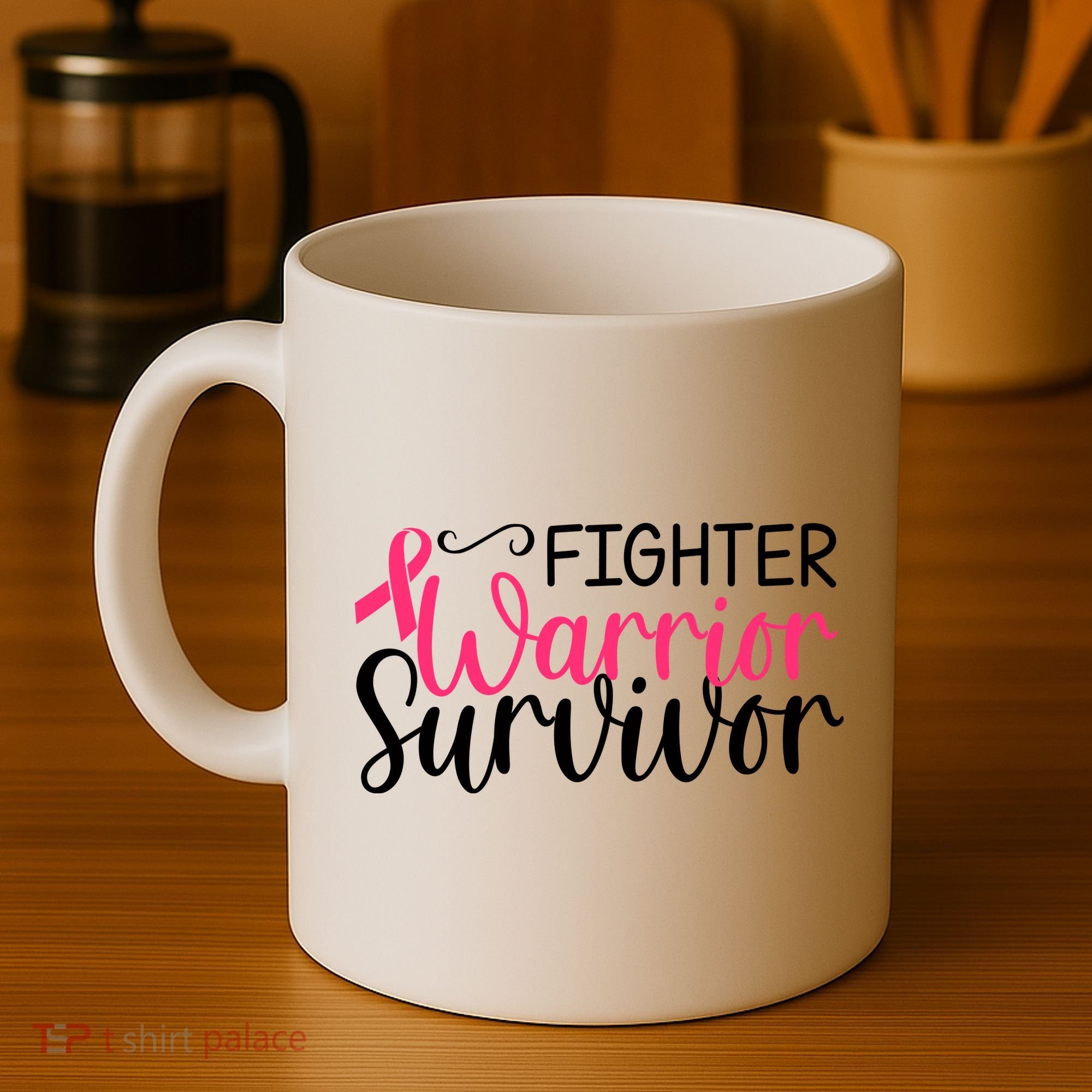Fighter Warrior Survivor Breast Cancer Coffee Mug