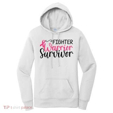 Fighter Warrior Survivor Breast Cancer Women's Hoodie