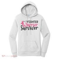 Fighter Warrior Survivor Breast Cancer Women's Hoodie thumb 0
