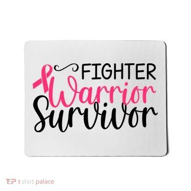 Fighter Warrior Survivor Breast Cancer Mousepad