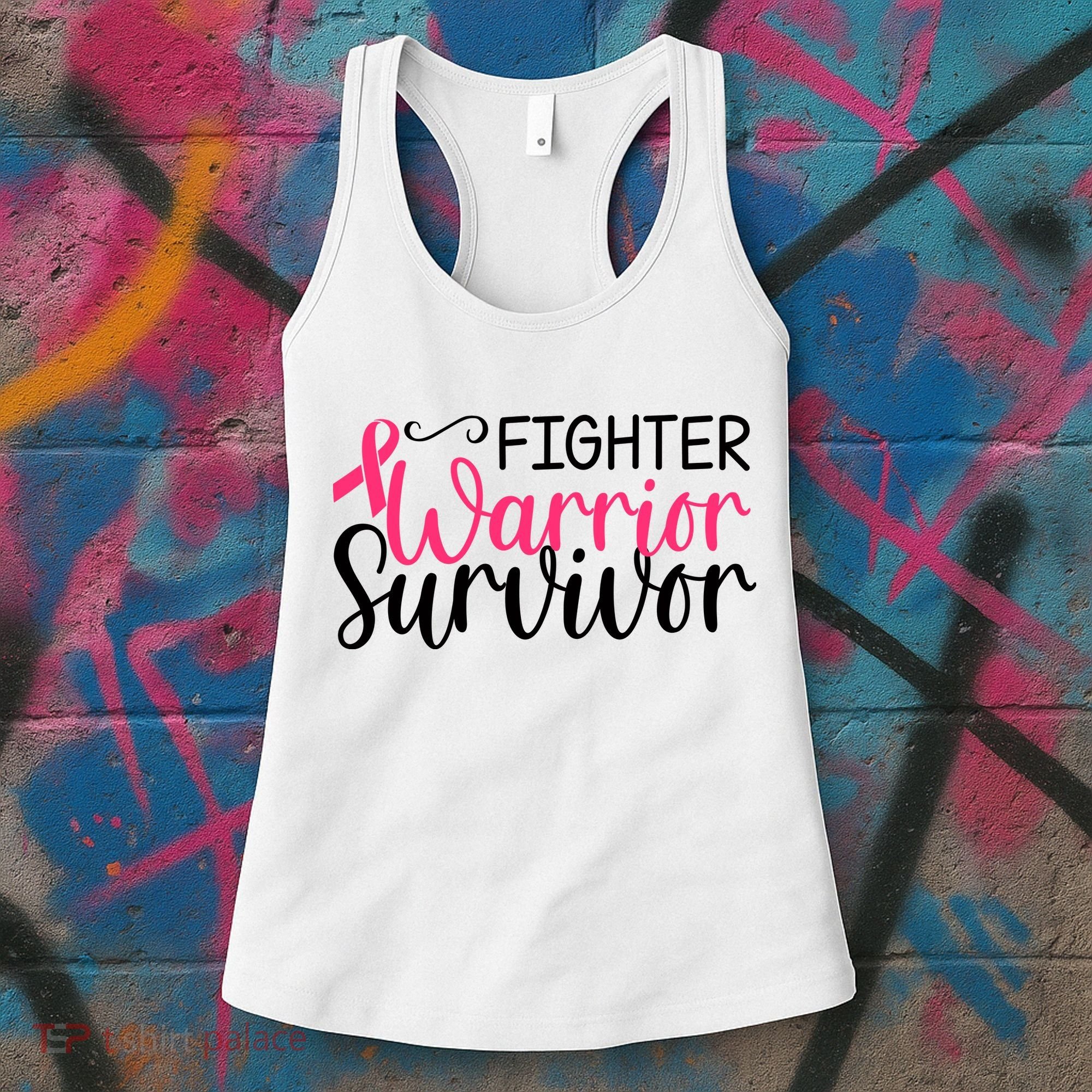 Fighter Warrior Survivor Breast Cancer Women's Tank Top