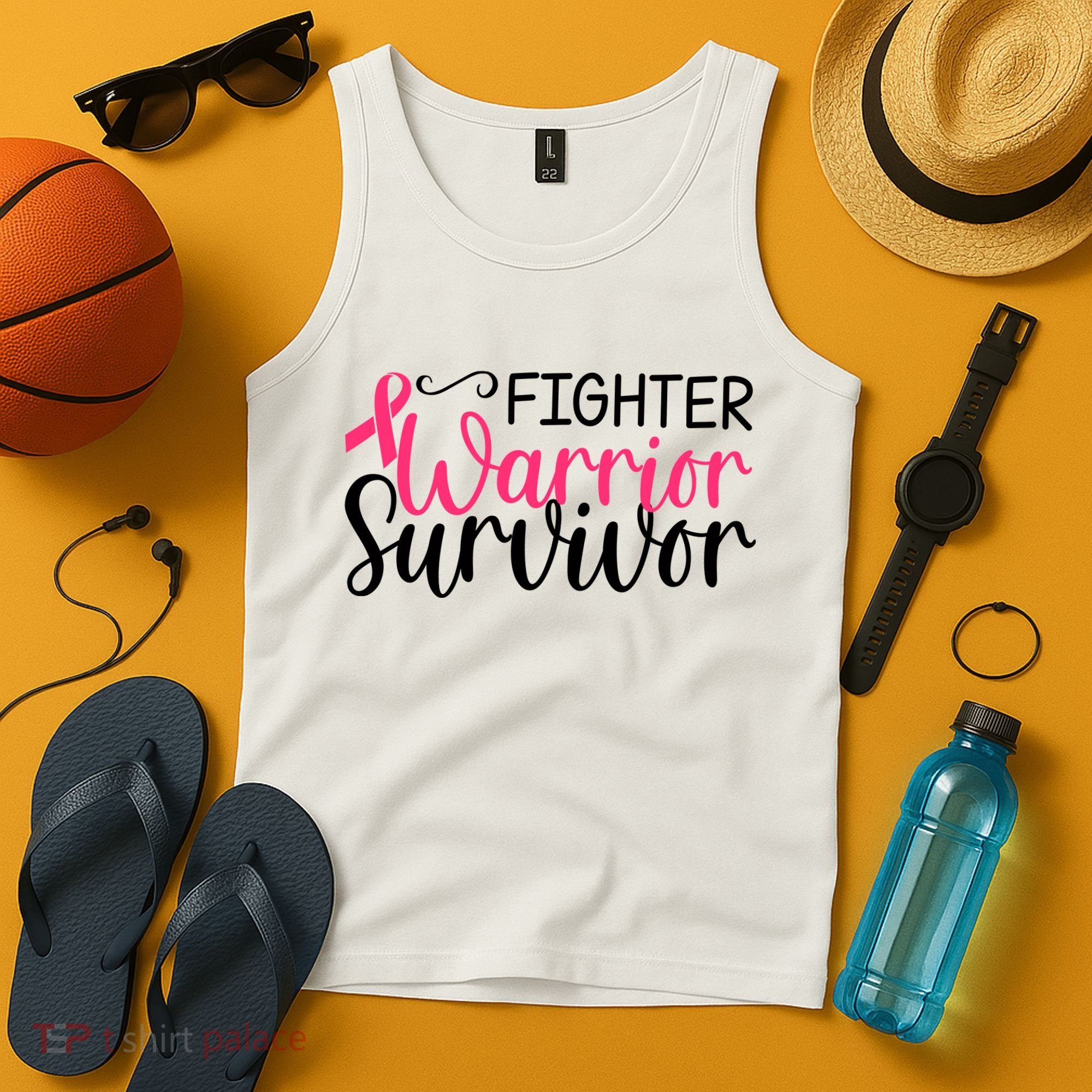 Fighter Warrior Survivor Breast Cancer Tank Top