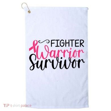 Fighter Warrior Survivor Breast Cancer Golf Towel