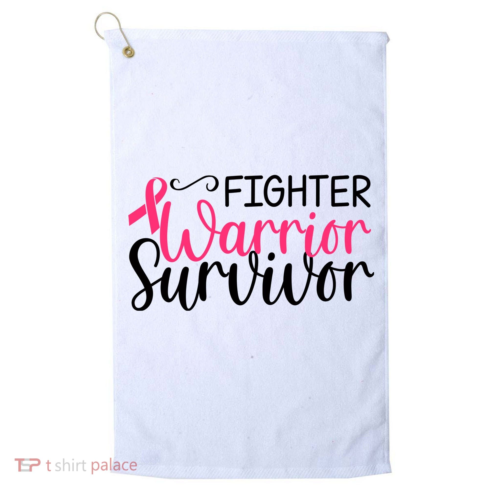 Fighter Warrior Survivor Breast Cancer Golf Towel