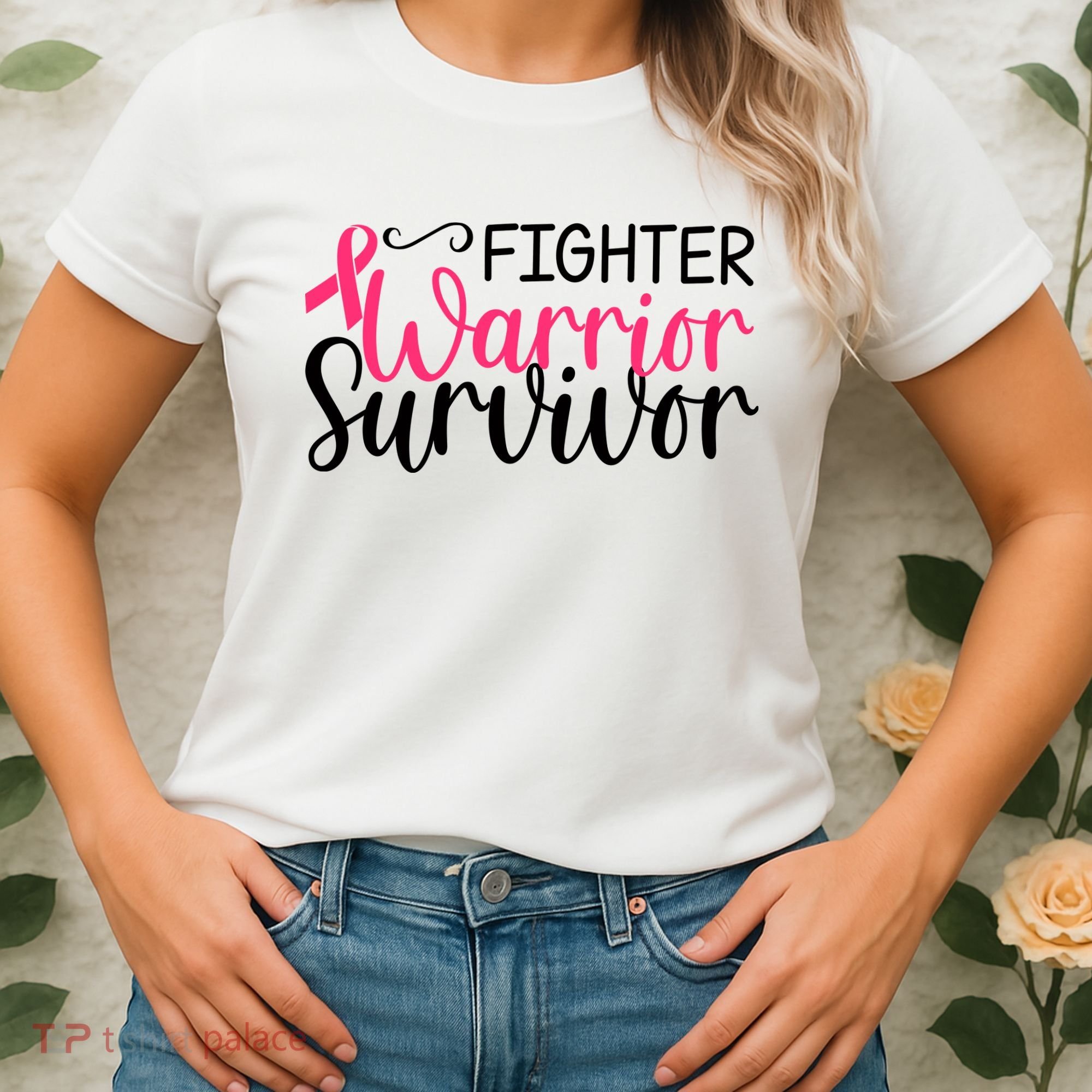 Fighter Warrior Survivor Breast Cancer Women's T-Shirt