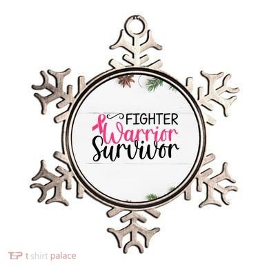 Fighter Warrior Survivor Breast Cancer Ornament