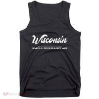 Funny Wisconsin Smell Our Dairy Air Gift Tank Top thumb 0
