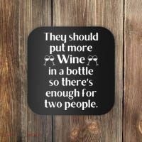 Funny Wine Saying Joke Meme Pun-Unique Fun Gifts Wine Lovers  Coaster thumb 0