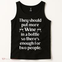 Funny Wine Saying Joke Meme Pun-Unique Fun Gifts Wine Lovers  Tank Top thumb 2