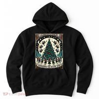 Funny Witches Summoning The Holiday Spirit Spooky Christmas Hoodie thumb 0