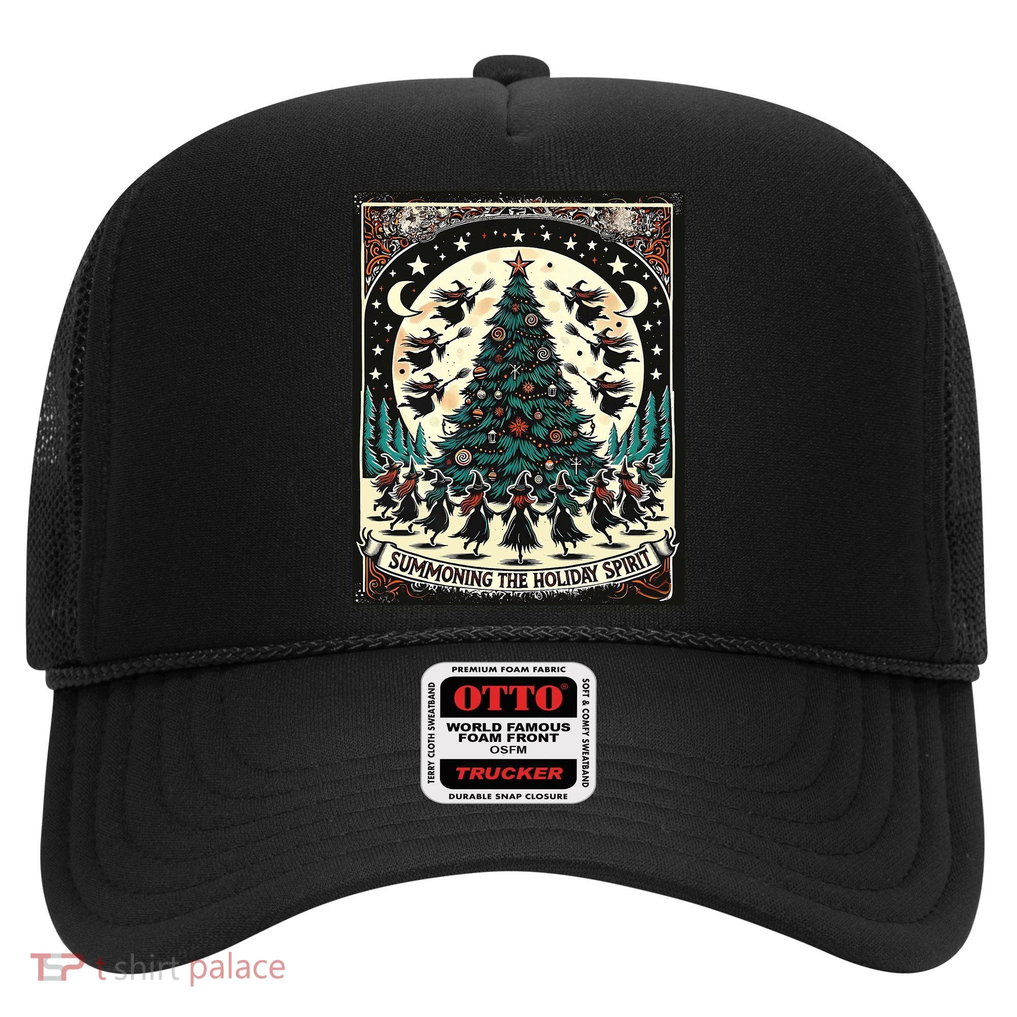Funny Witches Summoning The Holiday Spirit Spooky Christmas Hat