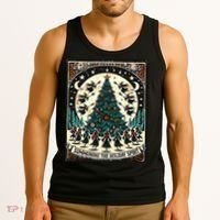 Funny Witches Summoning The Holiday Spirit Spooky Christmas Tank Top thumb 3