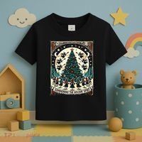 Funny Witches Summoning The Holiday Spirit Spooky Christmas Toddler T-Shirt thumb 3