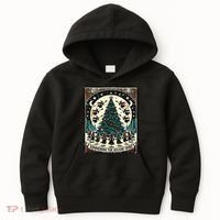 Funny Witches Summoning The Holiday Spirit Spooky Christmas Kids Hoodie thumb 0