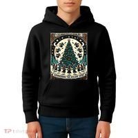 Funny Witches Summoning The Holiday Spirit Spooky Christmas Kids Hoodie thumb 4