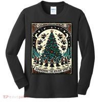 Funny Witches Summoning The Holiday Spirit Spooky Christmas Kids Long Sleeve Shirt thumb 0