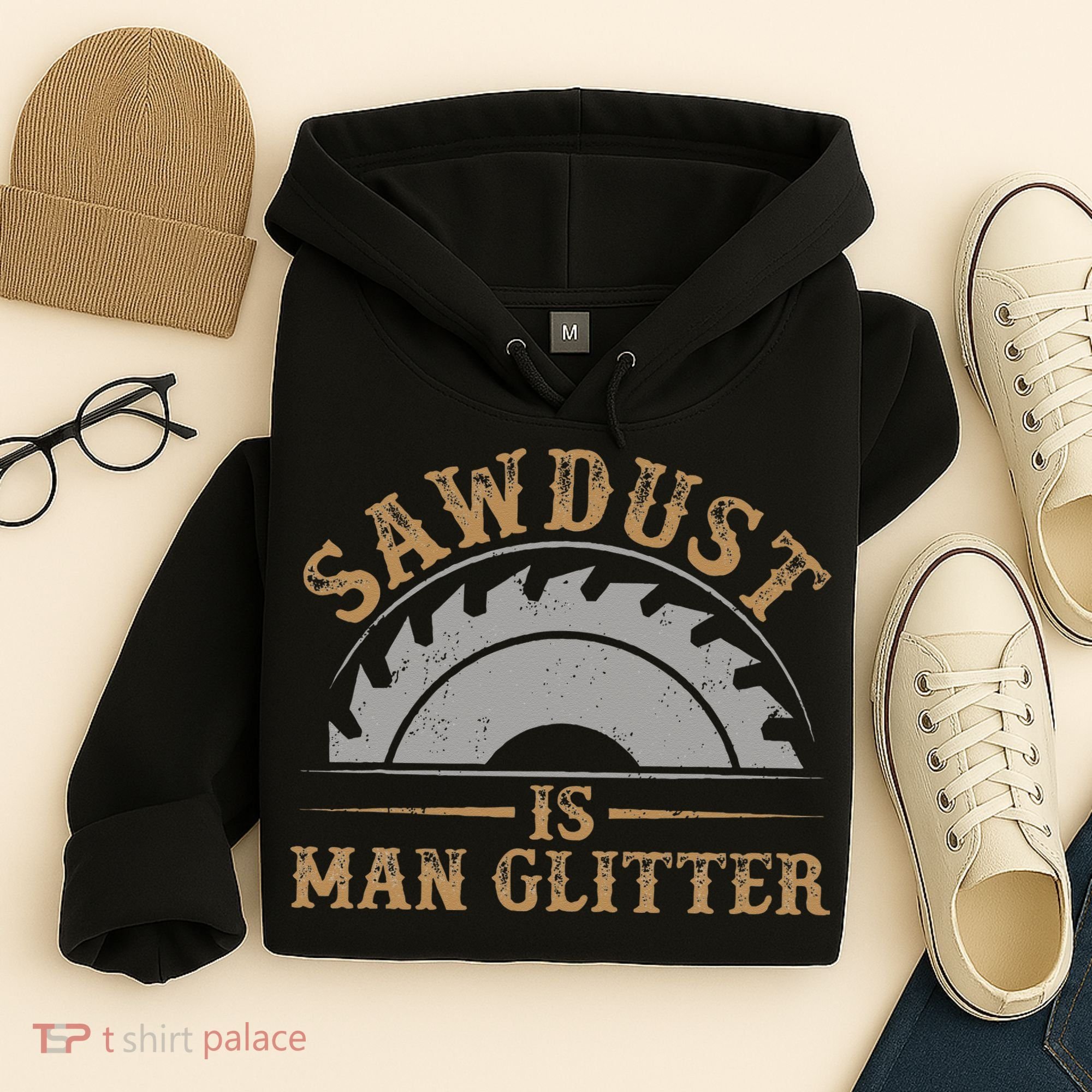 Funny Woodworking Sawdust Glitter for Carpenter Hoodie