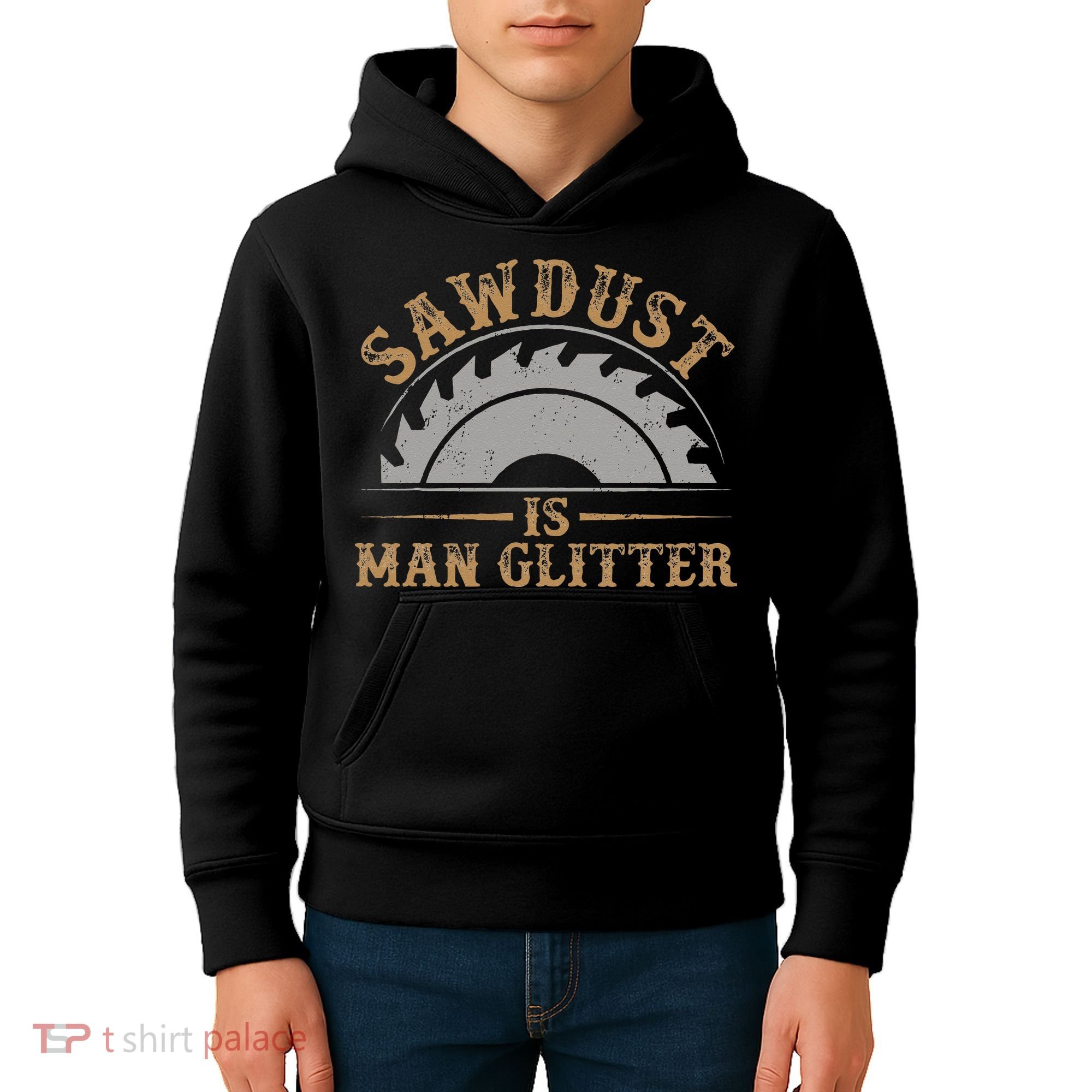 Funny Woodworking Sawdust Glitter for Carpenter Kids Hoodie
