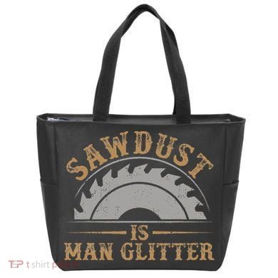 Funny Woodworking Sawdust Glitter for Carpenter Tote Bag