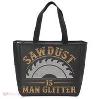 Funny Woodworking Sawdust Glitter for Carpenter Tote Bag thumb 0