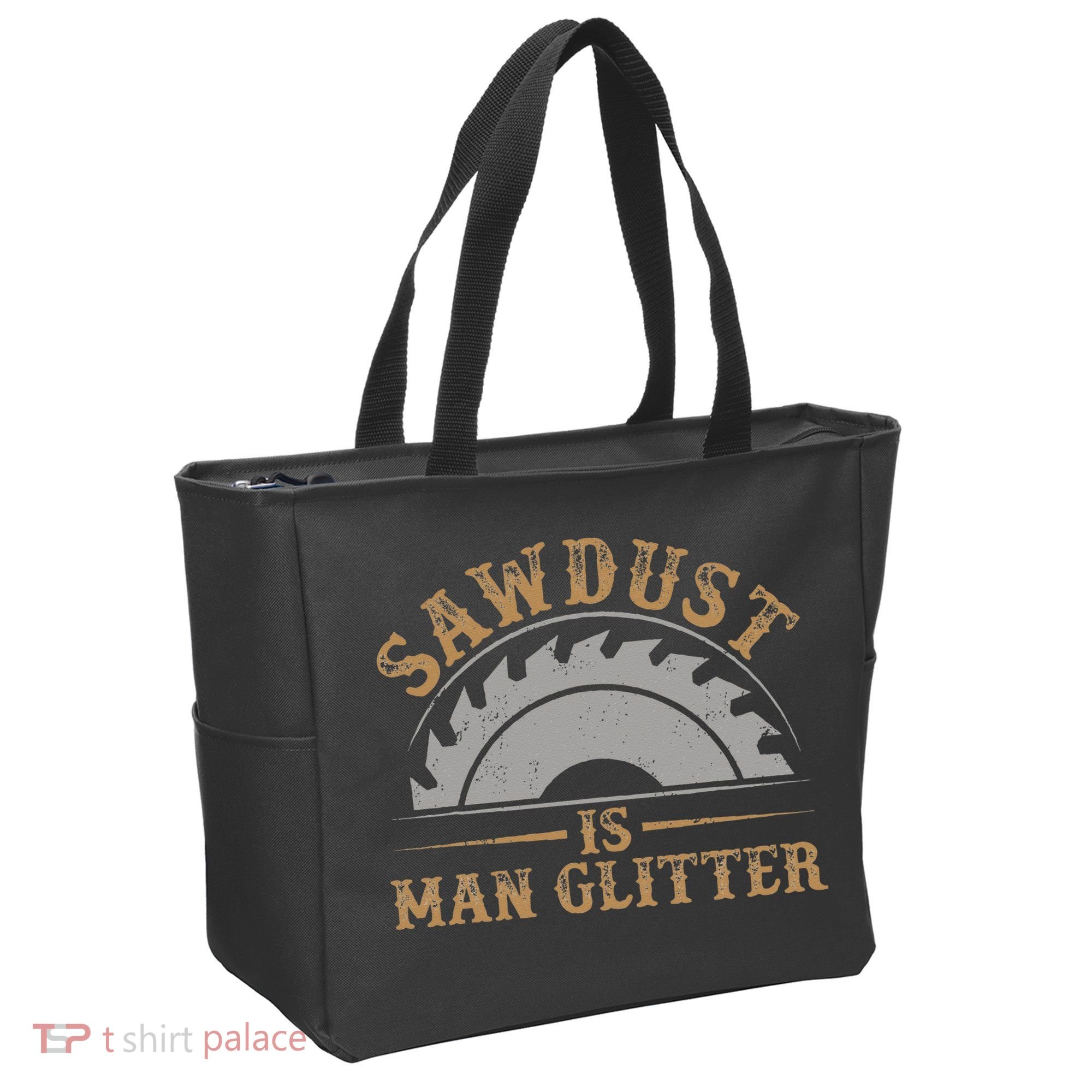 Funny Woodworking Sawdust Glitter for Carpenter Tote Bag