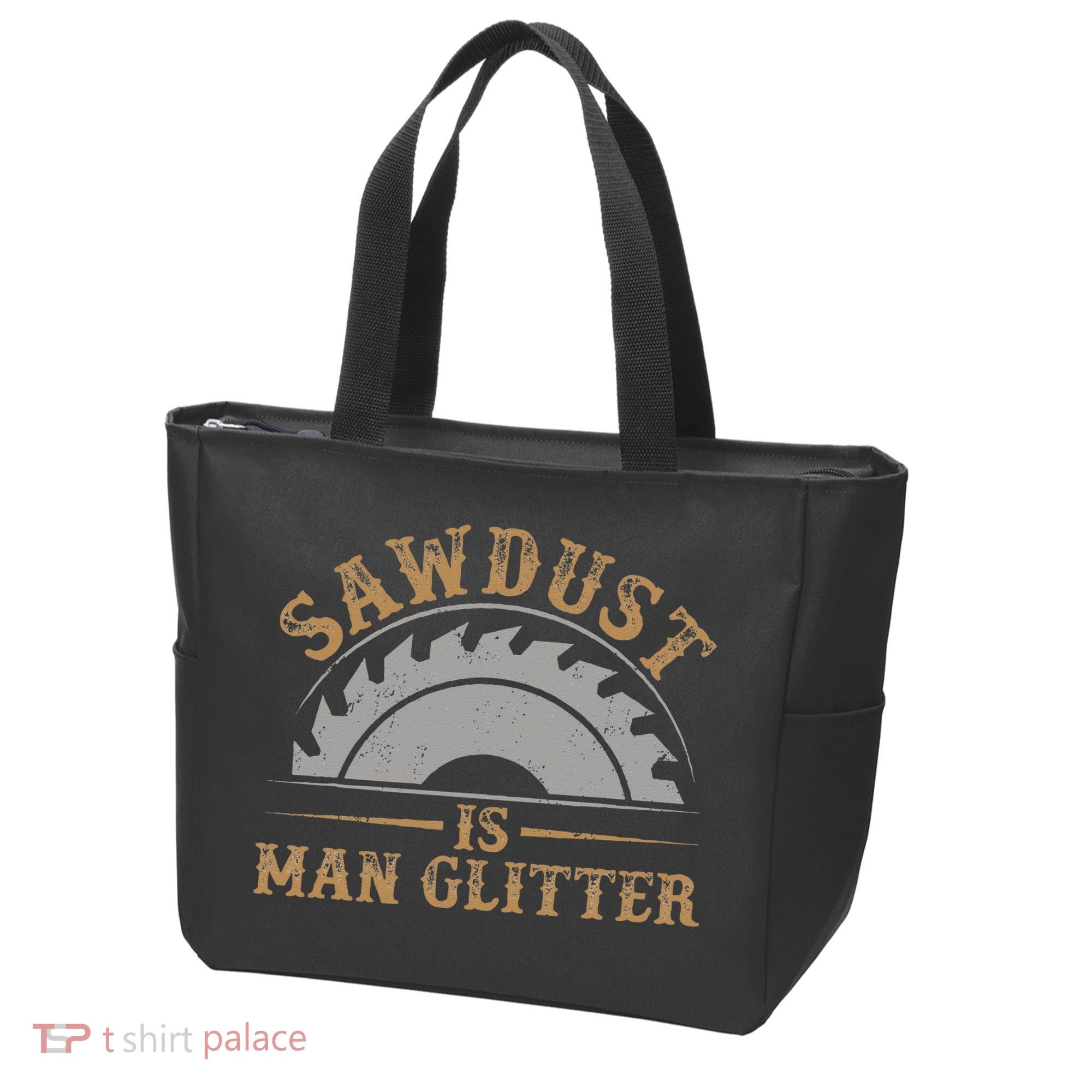 Funny Woodworking Sawdust Glitter for Carpenter Tote Bag