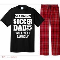 Funny Warning Soccer Dad Will Yell Loudly Pajama Set thumb 0