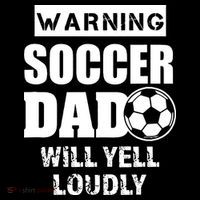 Funny Warning Soccer Dad Will Yell Loudly Tank Top thumb 6