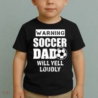 Funny Warning Soccer Dad Will Yell Loudly Toddler T-Shirt thumb 2
