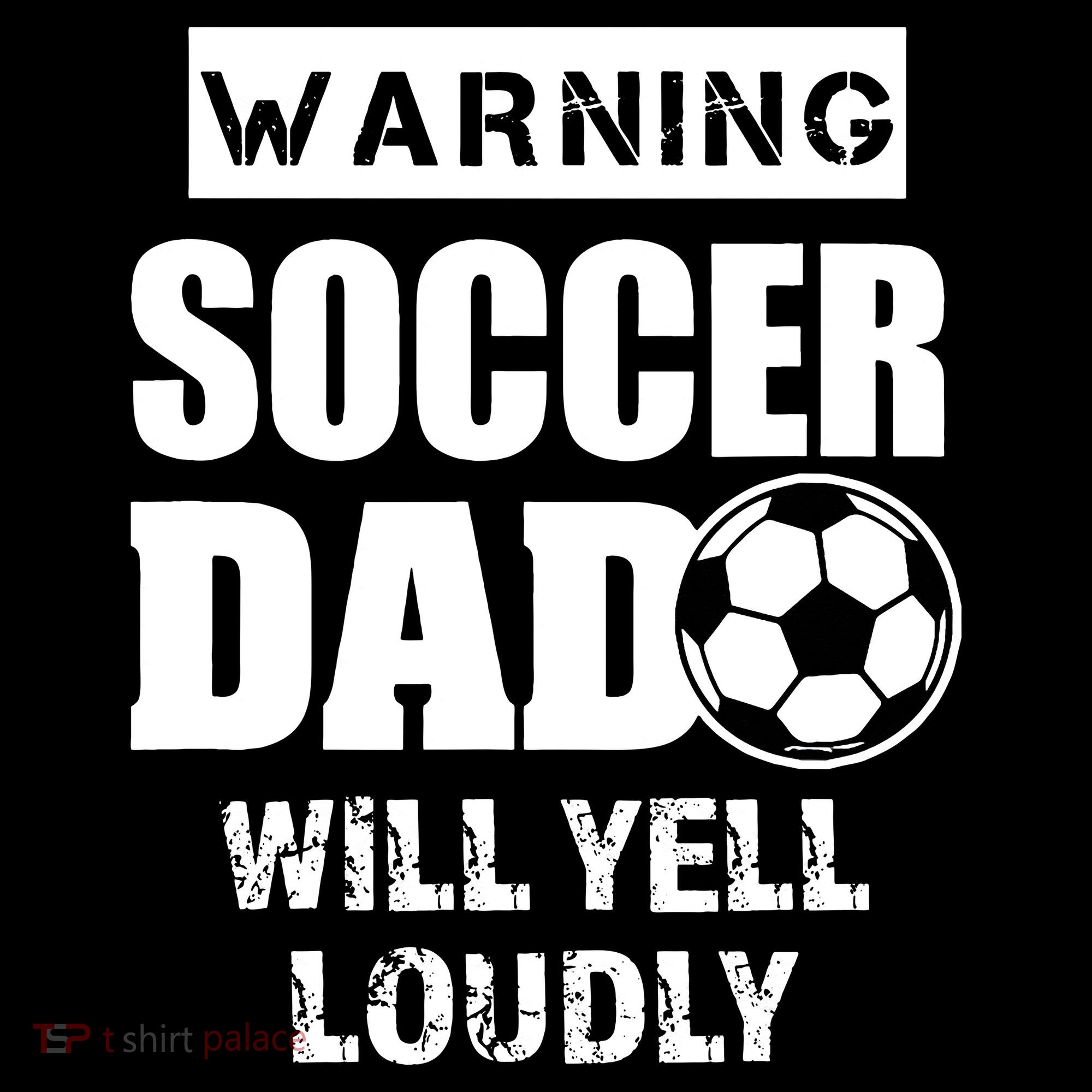 Funny Warning Soccer Dad Will Yell Loudly Kids Long Sleeve Shirt
