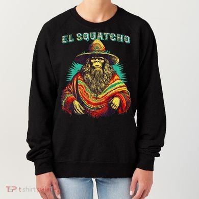 Funny Western Sasquatch Poncho Women's Sweatshirt