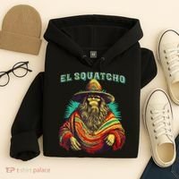 Funny Western Sasquatch Poncho Hoodie thumb 4
